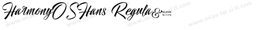 HarmonyOSHans Regula字体转换